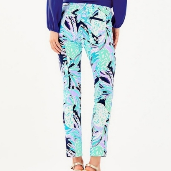 Lilly Pulitzer Kelly Skinny Ankle Pants in Alotta Colada - 10 - Picture 3 of 5